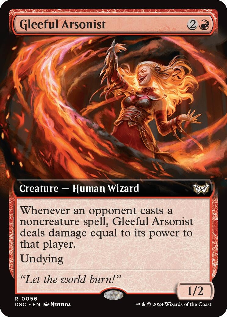 Image for Gleeful Arsonist (Extended Art) (56) (Duskmourn: House of Horror) - Magic: The Gathering