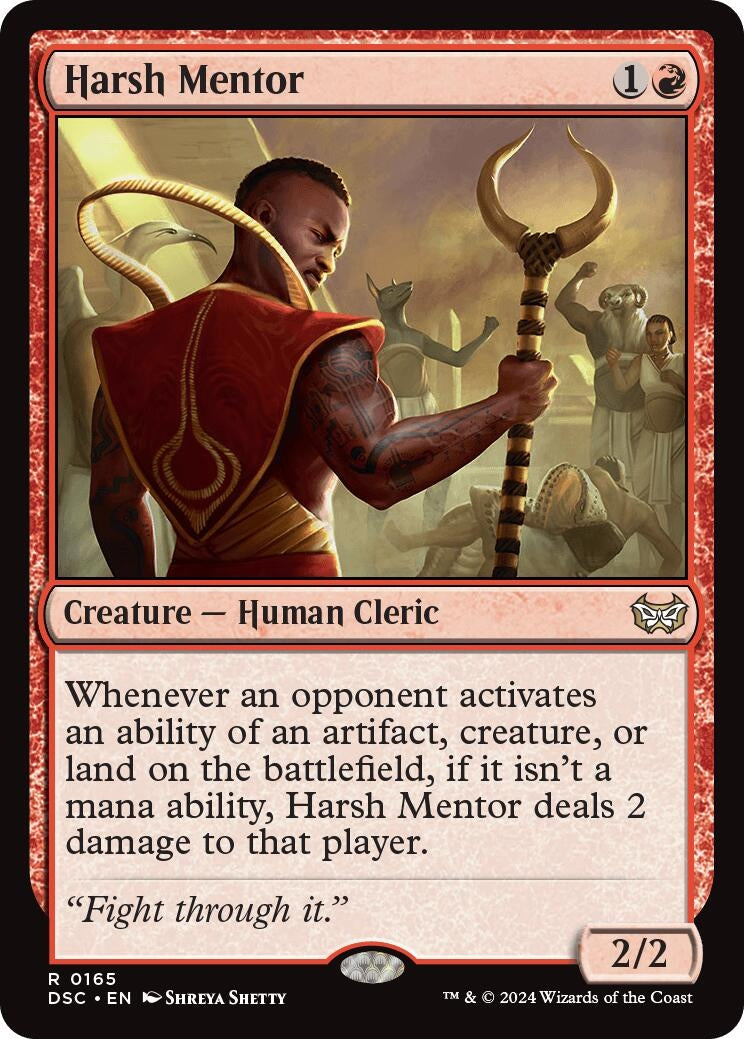Image for Harsh Mentor (165) (Duskmourn: House of Horror) - Magic: The Gathering