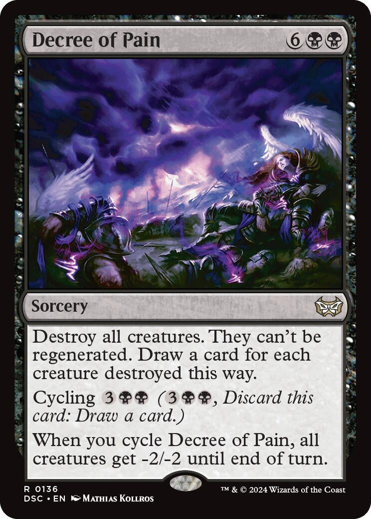 Image for Decree of Pain (136) (Duskmourn: House of Horror) - Magic: The Gathering
