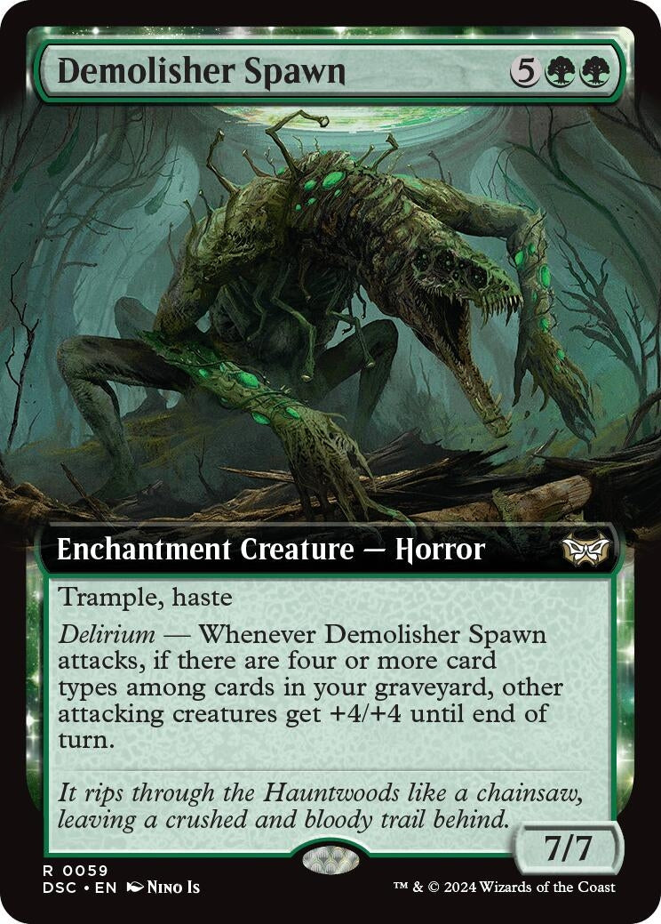 Image for Demolisher Spawn (Extended Art) (59) (Duskmourn: House of Horror) - Magic: The Gathering