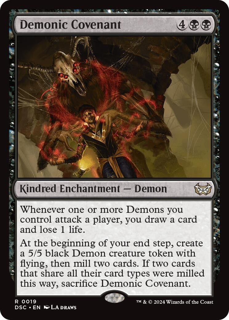 Image for Demonic Covenant (19) (Duskmourn: House of Horror) - Magic: The Gathering