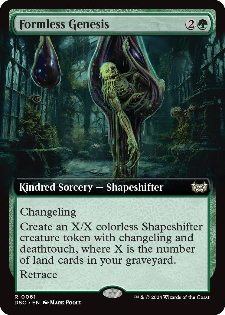 Image for Formless Genesis (Extended Art) (61) (Duskmourn: House of Horror) - Magic: The Gathering