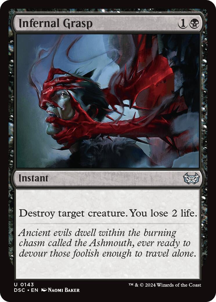 Image for Infernal Grasp (143) (Duskmourn: House of Horror) - Magic: The Gathering