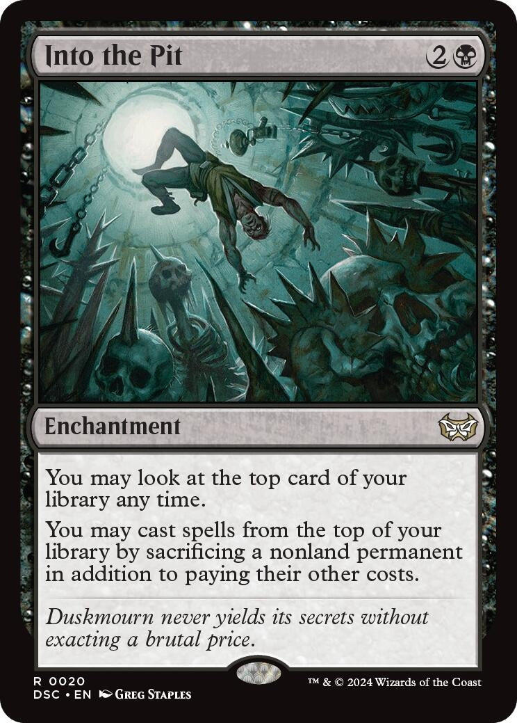 Image for Into the Pit (20) (Duskmourn: House of Horror) - Magic: The Gathering