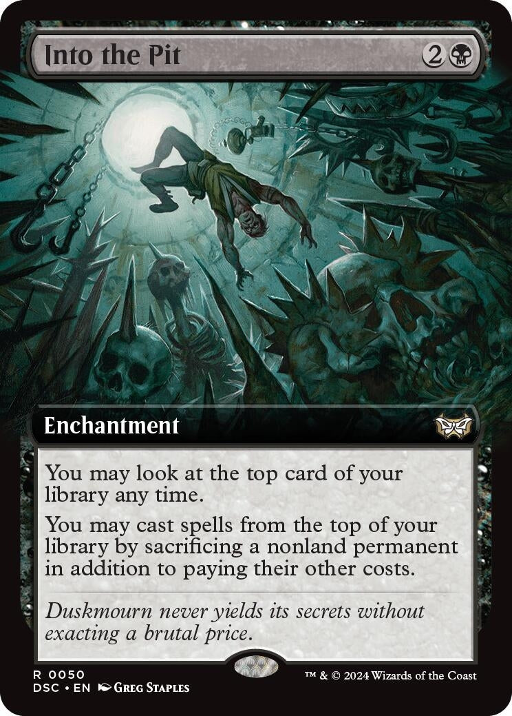 Image for Into the Pit (Extended Art) (50) (Duskmourn: House of Horror) - Magic: The Gathering
