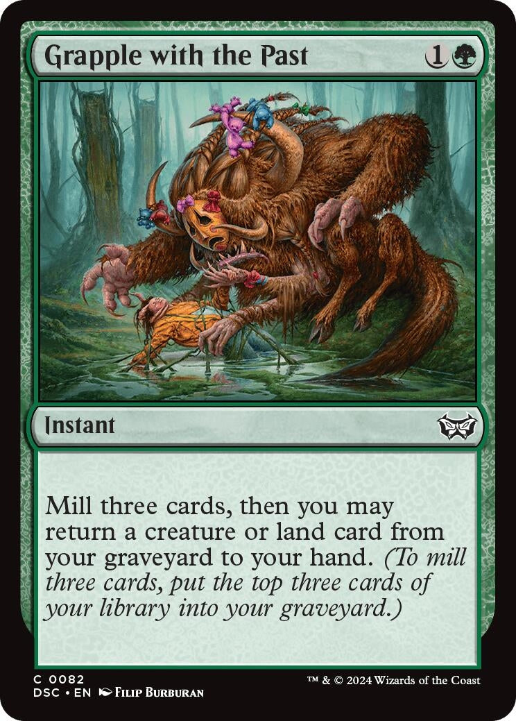 Image for Grapple with the Past (82) (Duskmourn: House of Horror) - Magic: The Gathering