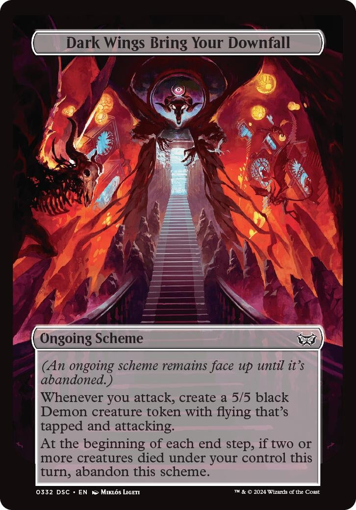 Image for Dark Wings Bring Your Downfall (Full Art) (332) (Duskmourn) - Magic: The Gathering