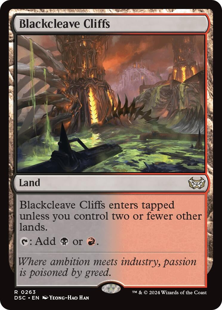 Image for Blackcleave Cliffs (263) (Duskmourn: House of Horror) - Magic: The Gathering