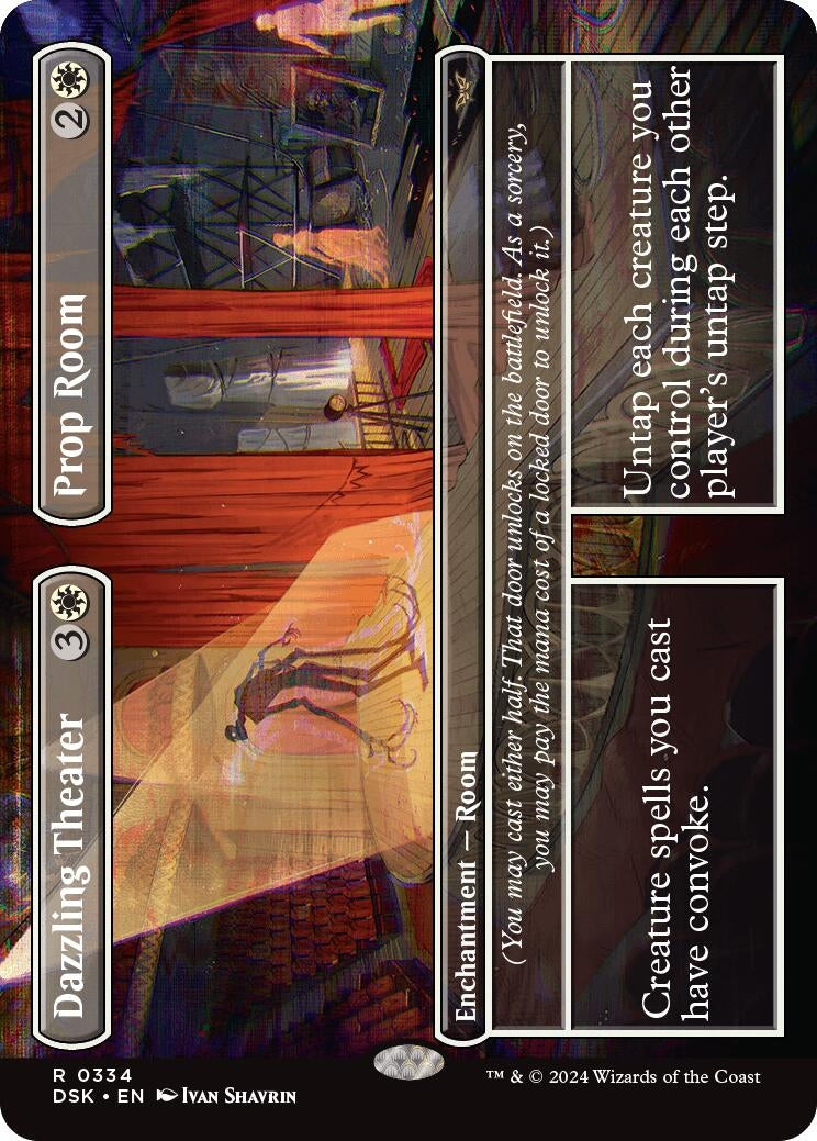 Image for Dazzling Theater // Prop Room (Borderless) (334) (Duskmourn: House of Horror) - Magic: The Gathering