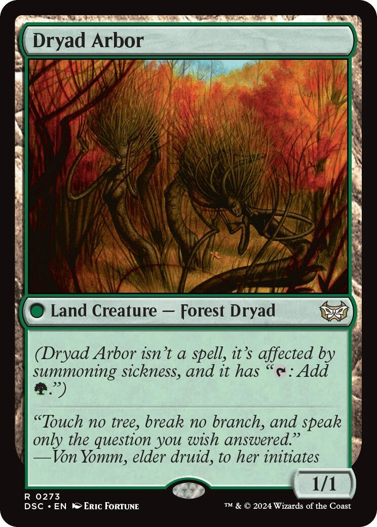 Image for Dryad Arbor (273) (Duskmourn: House of Horror) - Magic: The Gathering
