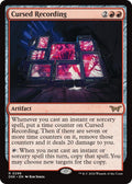 Image for Cursed Recording (0296) (296) (Duskmourn: House of Horror) - Magic: The Gathering