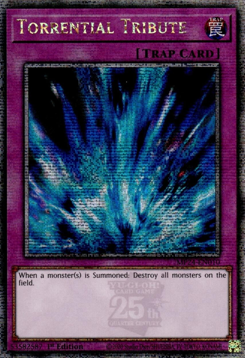 Image for Torrential Tribute (Quarter Century Secret Rare) (MP24-EN010) - YuGiOh