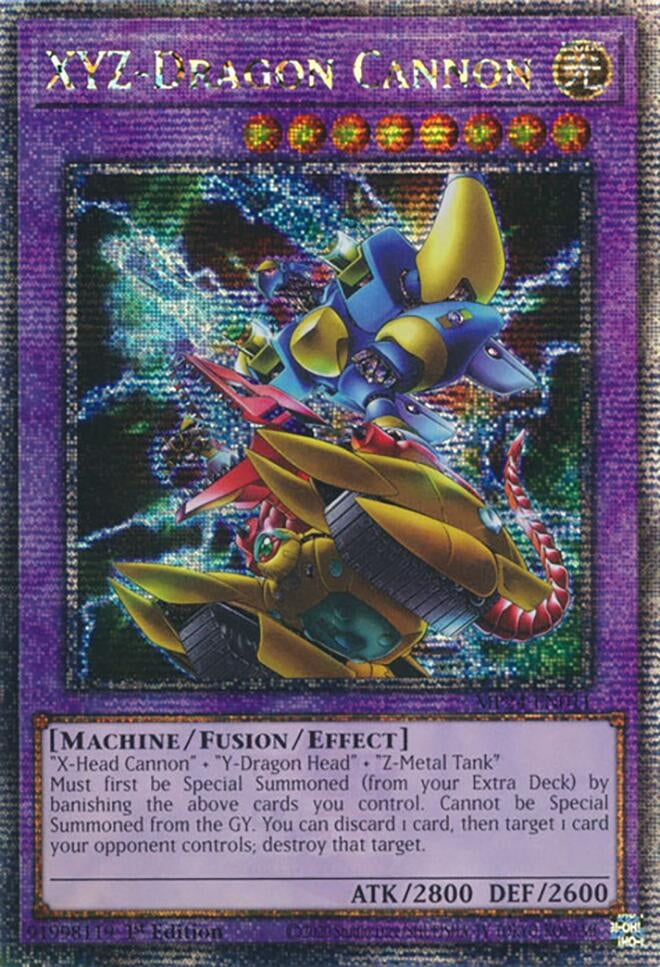 Image for XYZ-Dragon Cannon (Alternate Art) (Quarter Century Secret Rare) (MP24-EN011) - YuGiOh