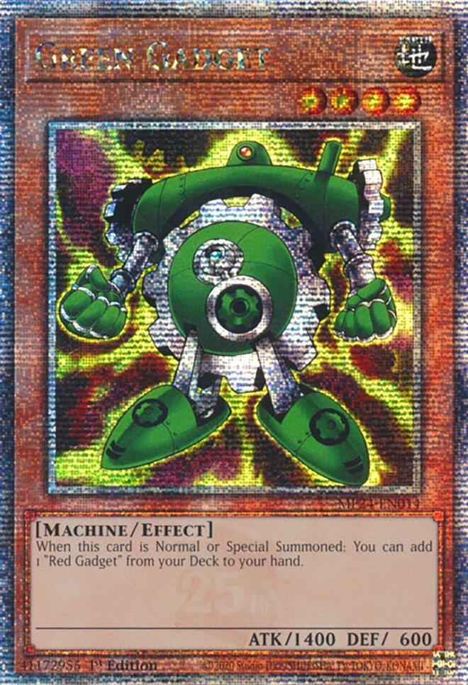 Image for Green Gadget (Quarter Century Secret Rare) (MP24-EN014) - YuGiOh