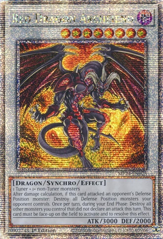 Image for Red Dragon Archfiend (Quarter Century Secret Rare) (MP24-EN025) - YuGiOh