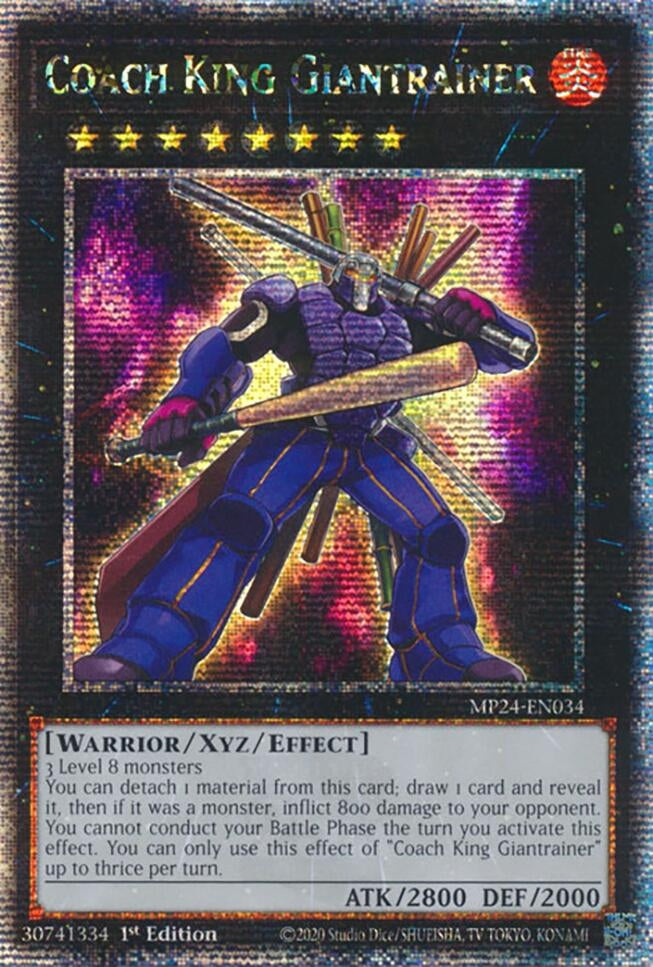 Image for Coach King Giantrainer (Quarter Century Secret Rare) (MP24-EN034) - YuGiOh