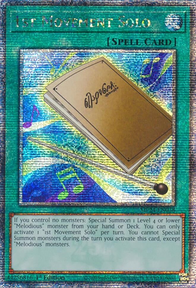 1st Movement Solo (Quarter Century Secret Rare) (MP24-EN038) (25th Anniversary Tin: Dueling Mirrors)
