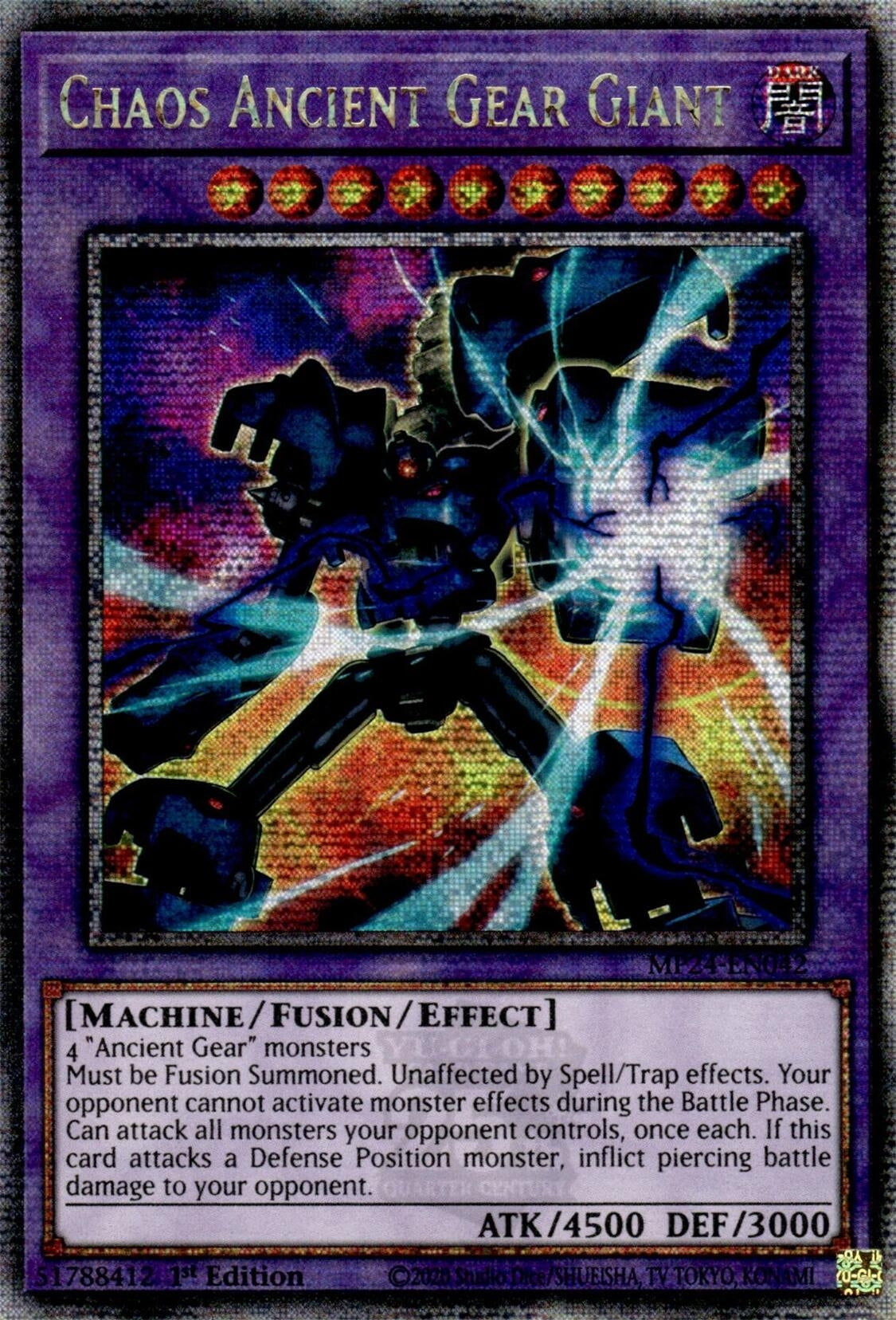 Image for Chaos Ancient Gear Giant (Quarter Century Secret Rare) (MP24-EN042) - YuGiOh