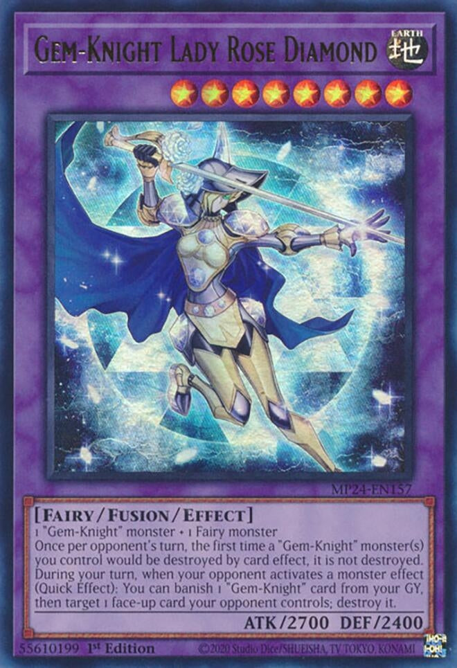 Image for Gem-Knight Lady Rose Diamond (MP24-EN157) - YuGiOh