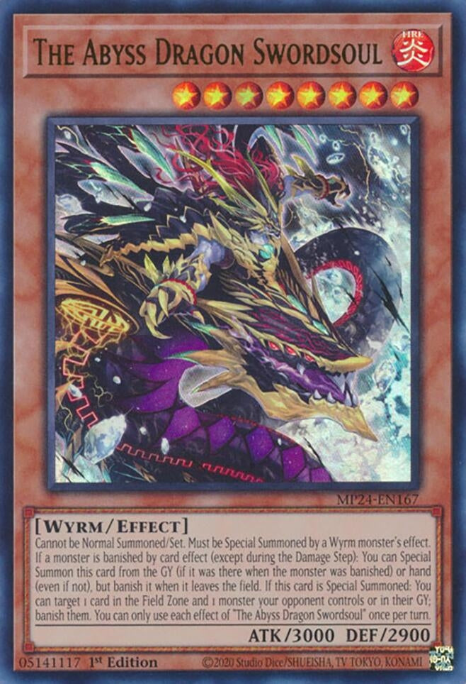 Image for The Abyss Dragon Swordsoul (MP24-EN167) - YuGiOh