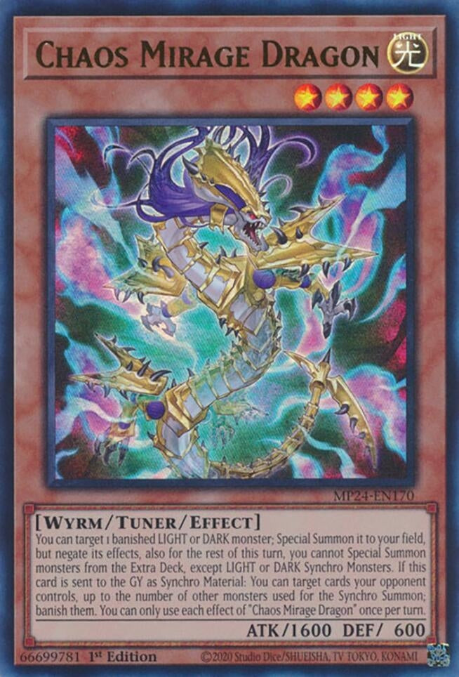 Image for Chaos Mirage Dragon (MP24-EN170) - YuGiOh