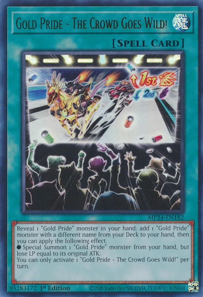Image for Gold Pride - The Crowd Goes Wild! (MP24-EN182) - YuGiOh