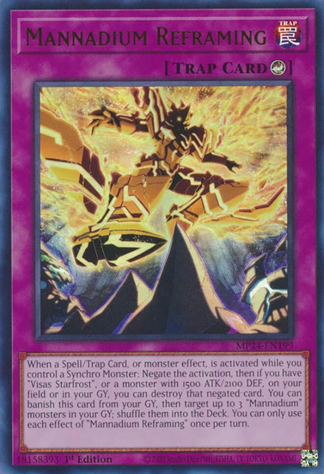 Image for Mannadium Reframing (MP24-EN199) - YuGiOh