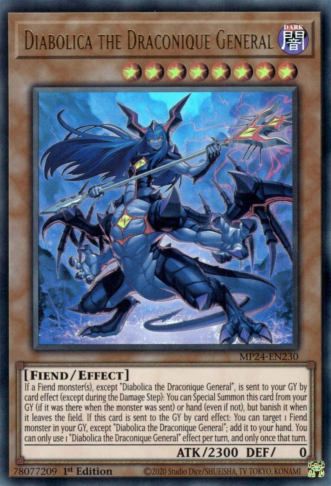 Image for Diabolica the Draconique General (MP24-EN230) - YuGiOh