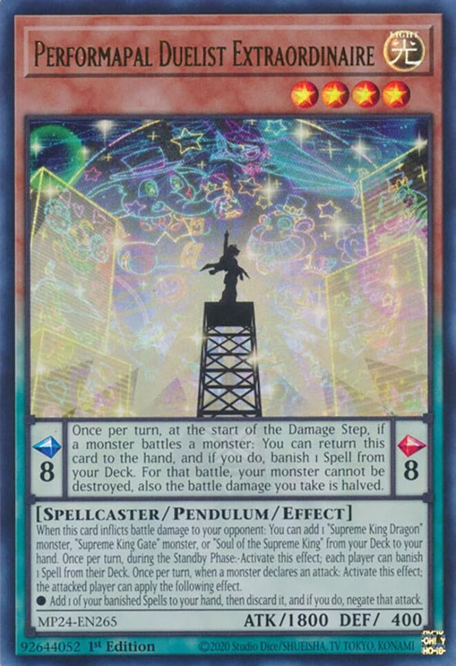 Image for Performapal Duelist Extraordinaire (MP24-EN265) - YuGiOh