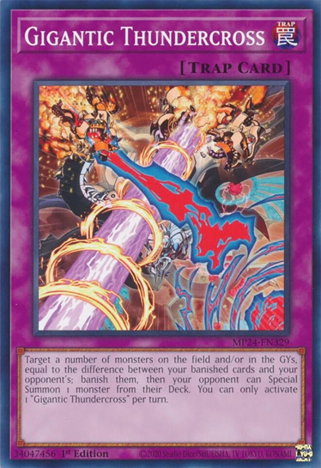 Image for Gigantic Thundercross (MP24-EN329) - YuGiOh