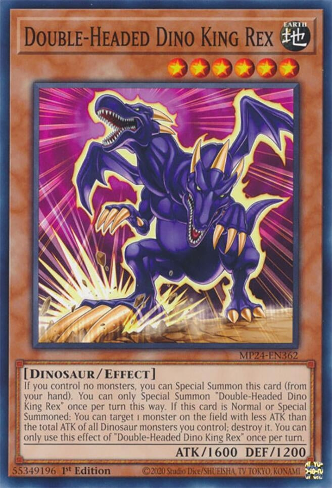 Image for Double-Headed Dino King Rex (MP24-EN362) - YuGiOh