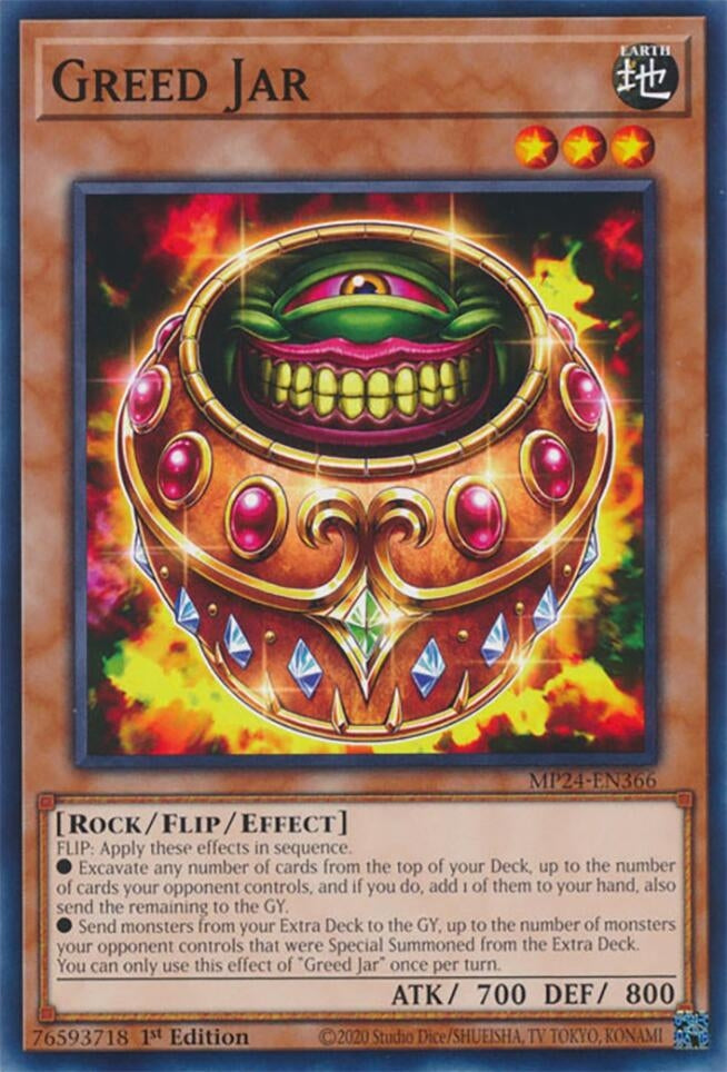 Image for Greed Jar (MP24-EN366) - YuGiOh