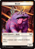 Image for Beast Token (3) (Duskmourn: House of Horror) - Magic: The Gathering