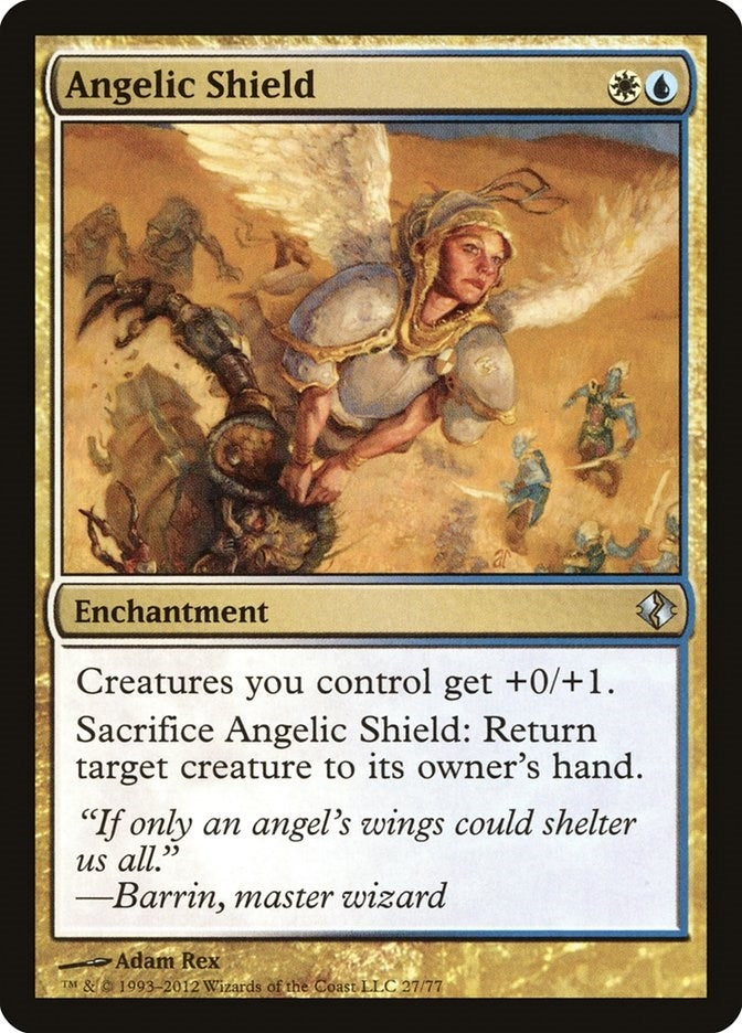 Image for Angelic Shield (27) (Venser vs. Koth) - Magic: The Gathering