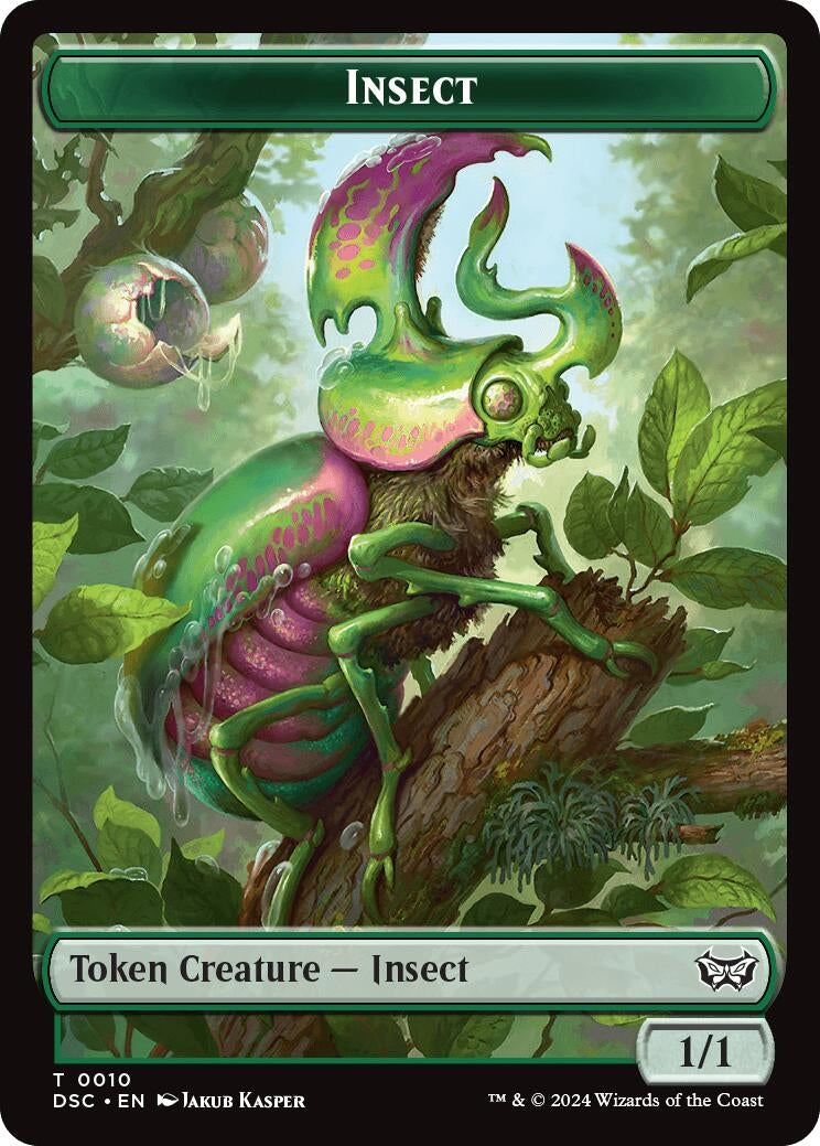 Image for Insect (0010) // Manifest Double-Sided Token (10 // 18) (Duskmourn: House of Horror) - Magic: The Gathering