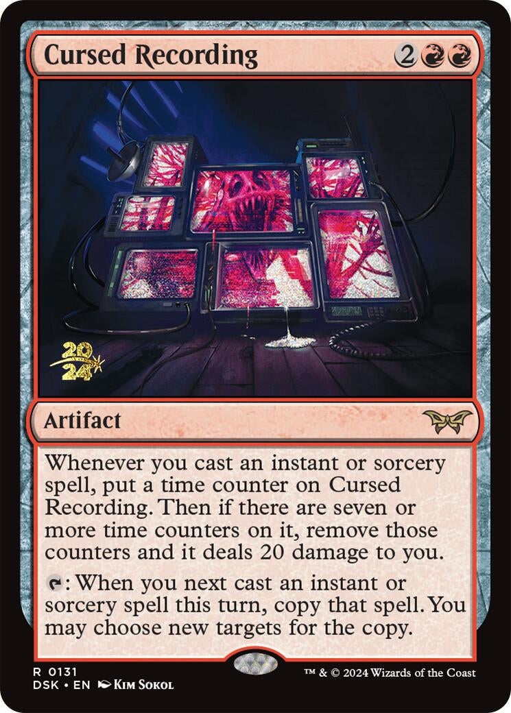 Image for Cursed Recording (0131) (131) (Prerelease Cards) - Magic: The Gathering