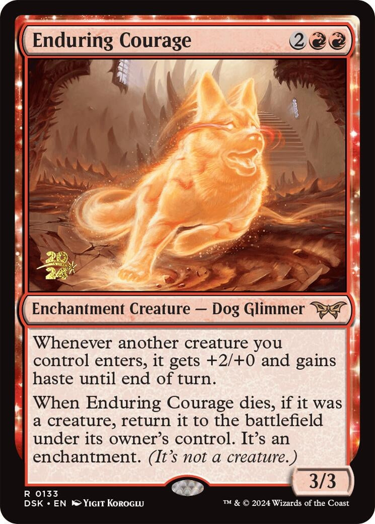 Image for Enduring Courage (133) (Prerelease Cards) - Magic: The Gathering