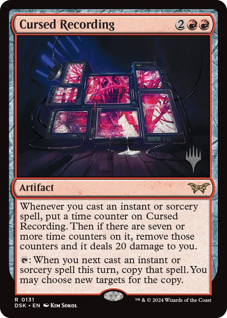 Image for Cursed Recording (0131) (131) (Duskmourn: House of Horror) - Magic: The Gathering