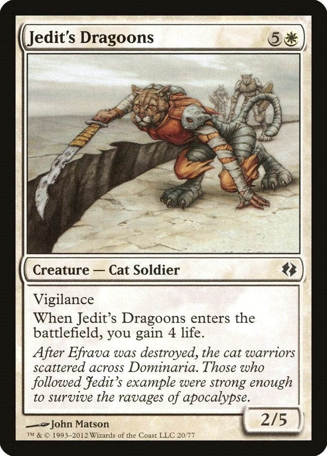 Image for Jedit's Dragoons (20) (Venser vs. Koth) - Magic: The Gathering