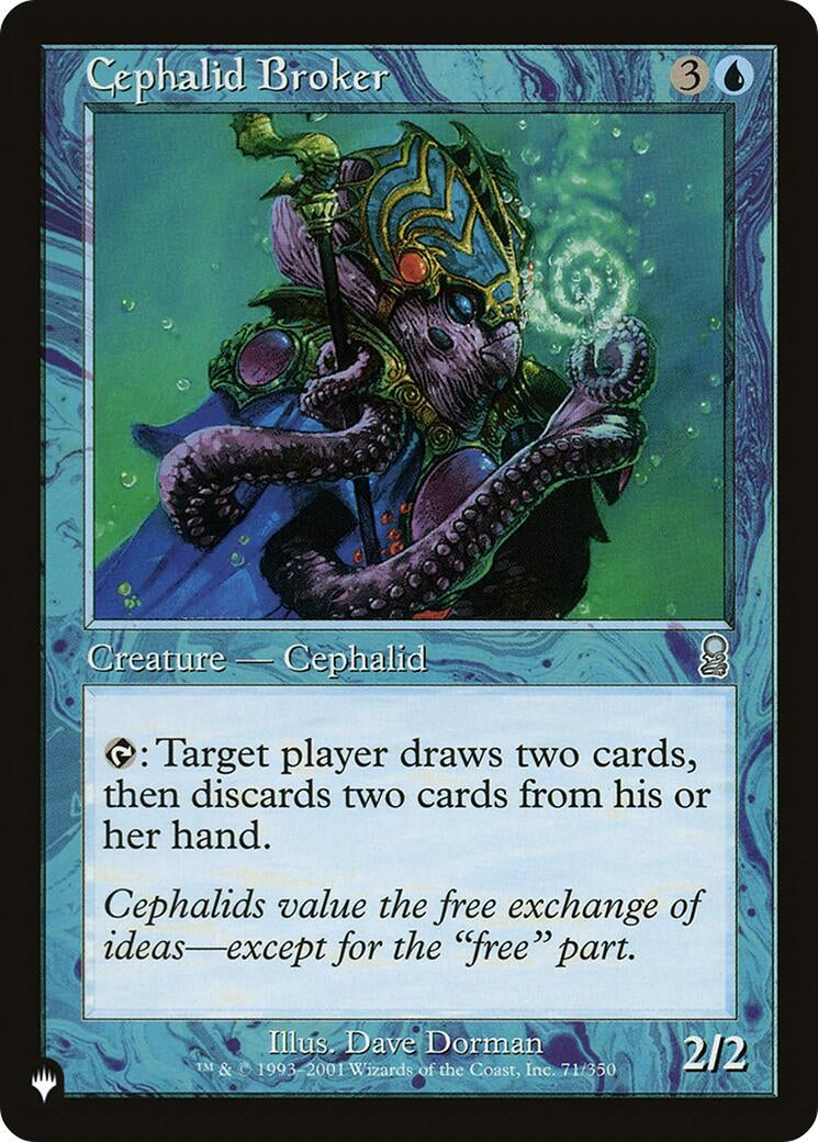 Image for Cephalid Broker (71/350) (The List Reprints) - Magic: The Gathering