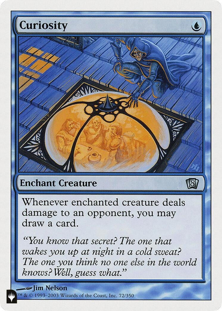 Image for Curiosity (8ED) (72/350) (The List Reprints) - Magic: The Gathering