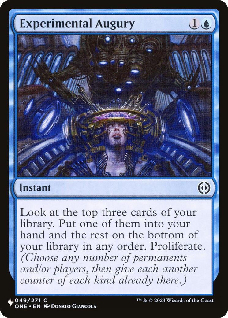 Image for Experimental Augury (049/271) (The List Reprints) - Magic: The Gathering