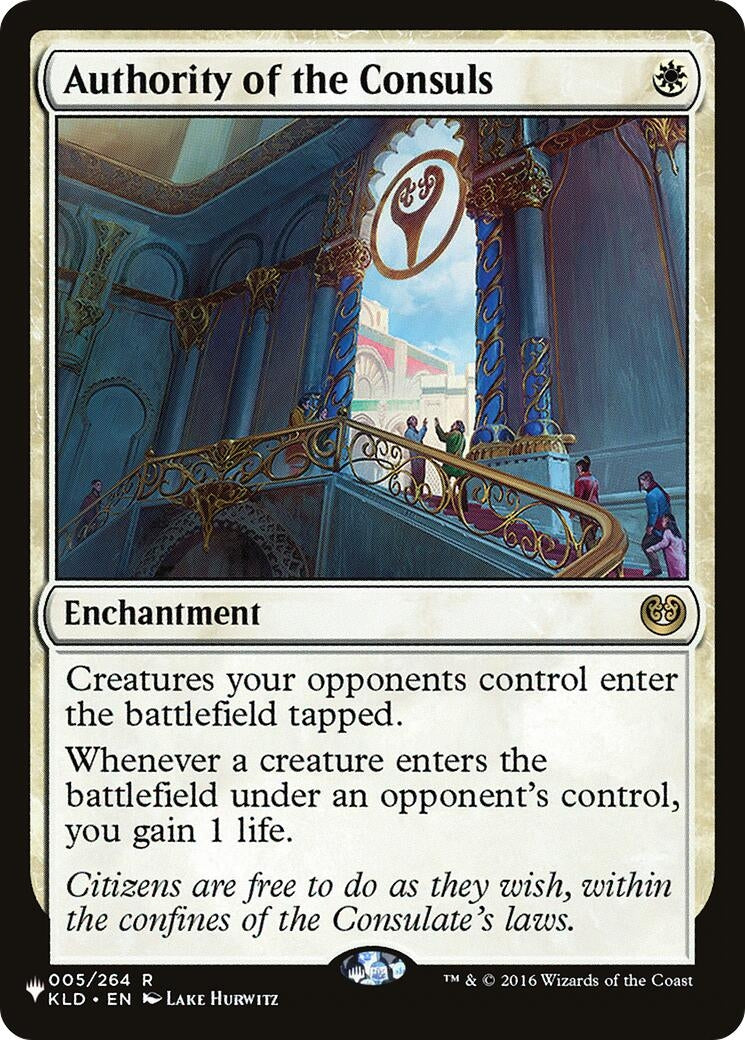 Image for Authority of the Consuls (005/264) (The List Reprints) - Magic: The Gathering