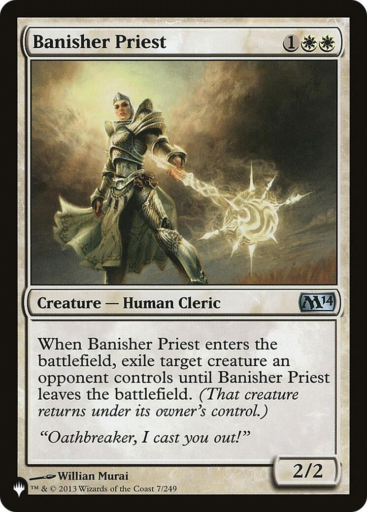 Image for Banisher Priest (7/249) (The List Reprints) - Magic: The Gathering