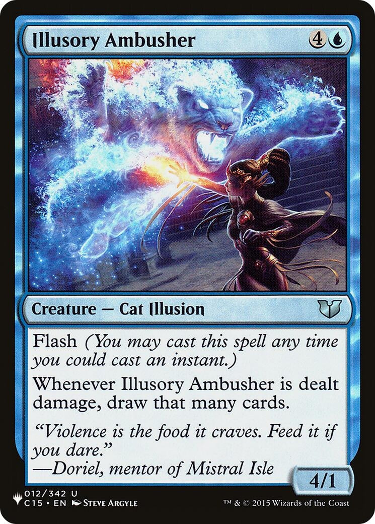 Image for Illusory Ambusher (012/342) (The List Reprints) - Magic: The Gathering