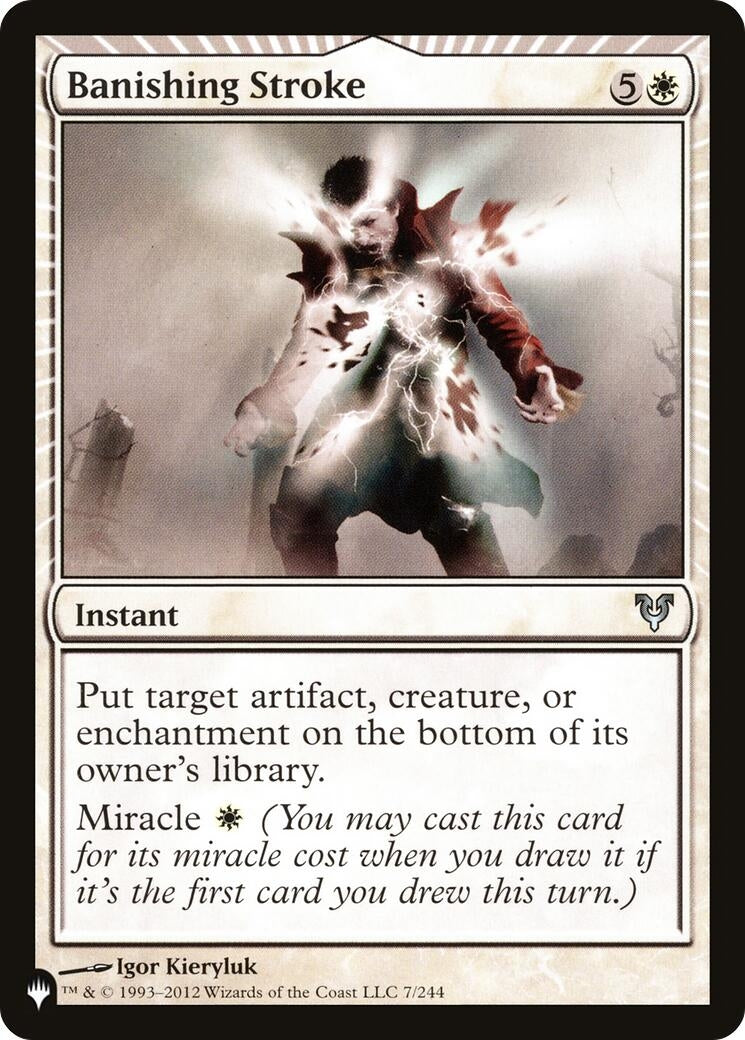 Image for Banishing Stroke (7/244) (The List Reprints) - Magic: The Gathering