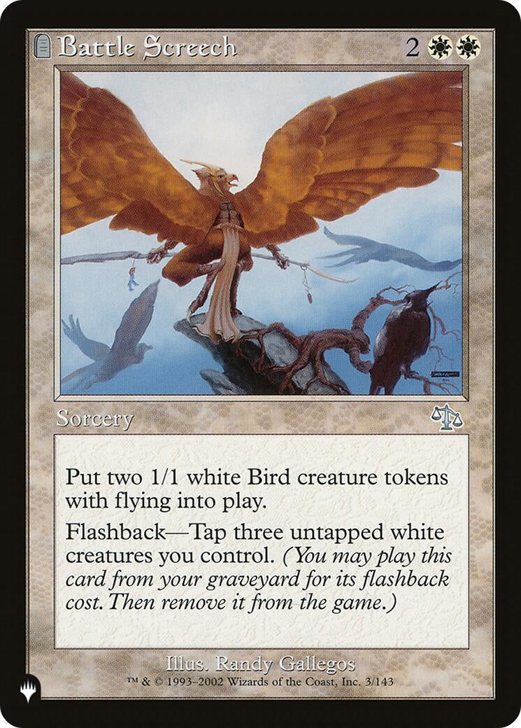 Image for Battle Screech (3/143) (The List Reprints) - Magic: The Gathering