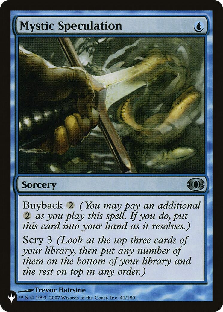 Image for Mystic Speculation (41/180) (The List Reprints) - Magic: The Gathering