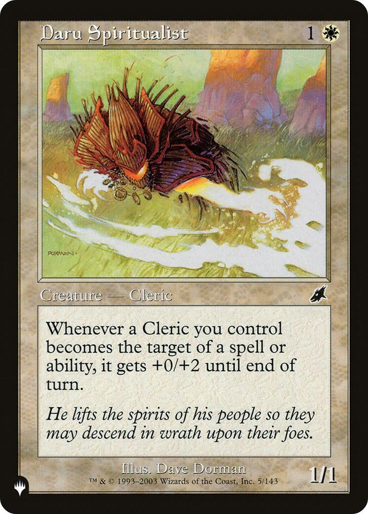 Image for Daru Spiritualist (5/143) (The List Reprints) - Magic: The Gathering