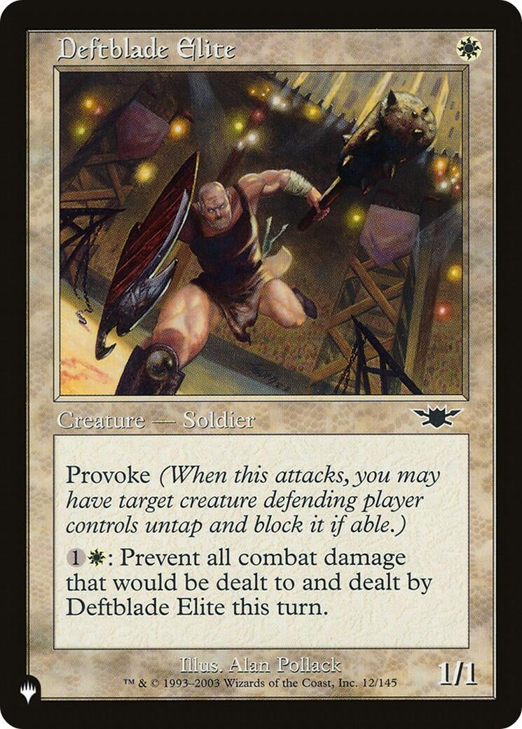 Image for Deftblade Elite (12/145) (The List Reprints) - Magic: The Gathering